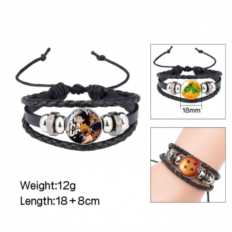 My Hero Academia Anime peripheral crystal leather rope bracelet price for 5 pcs 