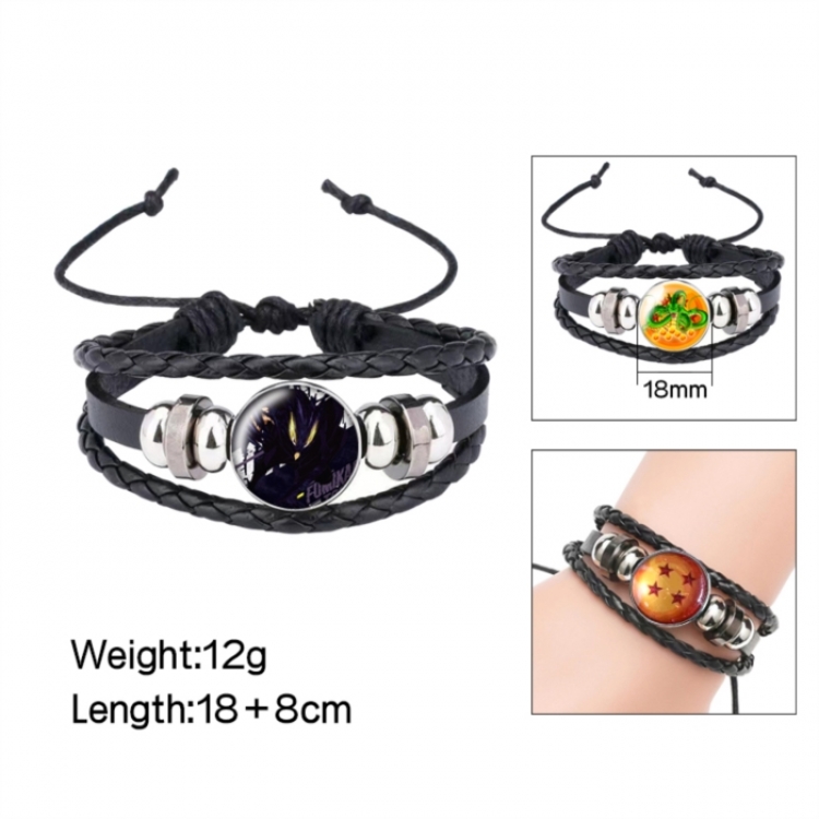My Hero Academia Anime peripheral crystal leather rope bracelet price for 5 pcs 