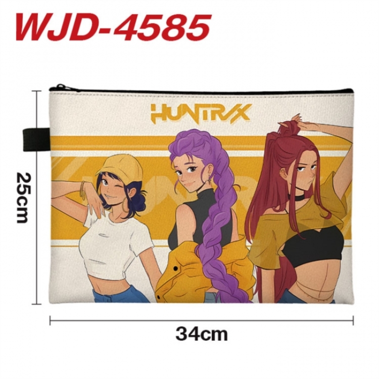 K-Pop Demon Hunters Anime Full Color A4 Document Bag 34x25cm 