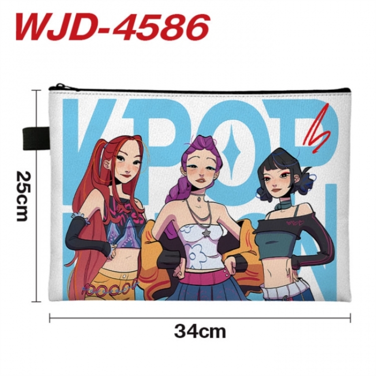 K-Pop Demon Hunters Anime Full Color A4 Document Bag 34x25cm 