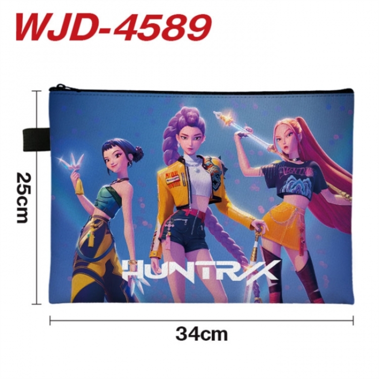 K-Pop Demon Hunters Anime Full Color A4 Document Bag 34x25cm 