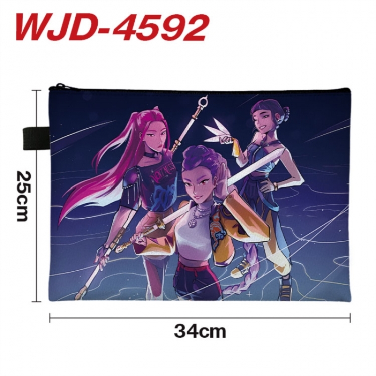 K-Pop Demon Hunters Anime Full Color A4 Document Bag 34x25cm 