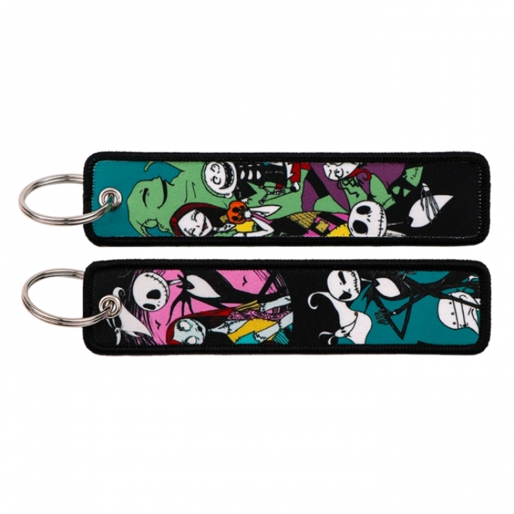 K-Pop Demon Hunters Double sided color woven label keychain with thickened hanging rope 13x3cm 10G price for 5 pcs