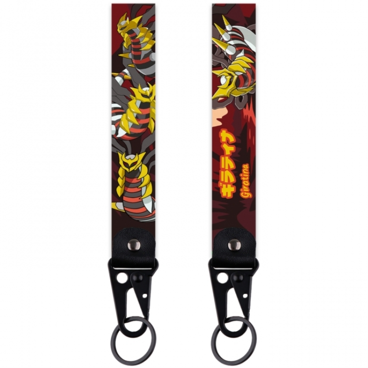 Pokemon Eagle Mouth Keychain Bag Hanging Piece Leather Rope Thickened Hanging Rope 9x2.5cm 30G price for 5 pcs