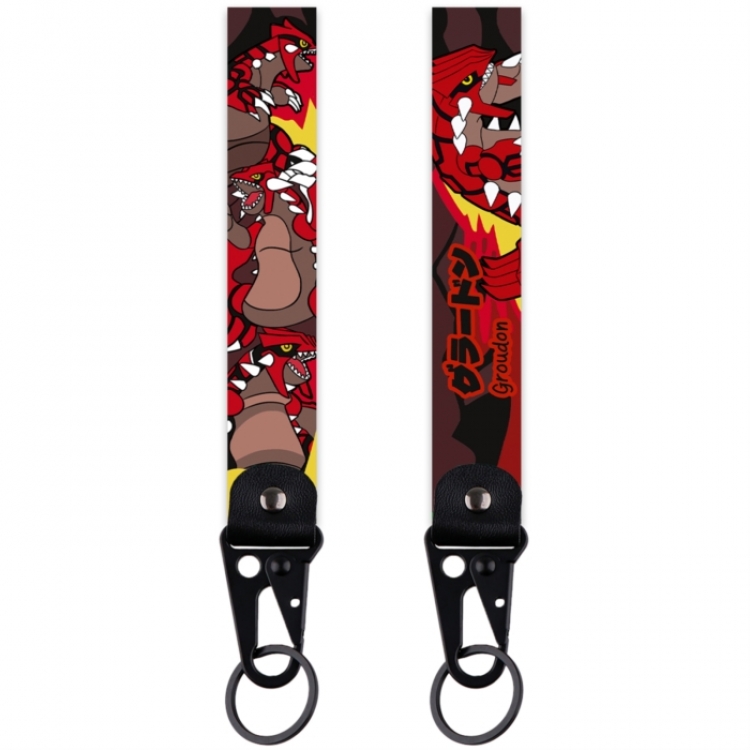 Pokemon Eagle Mouth Keychain Bag Hanging Piece Leather Rope Thickened Hanging Rope 9x2.5cm 30G price for 5 pcs