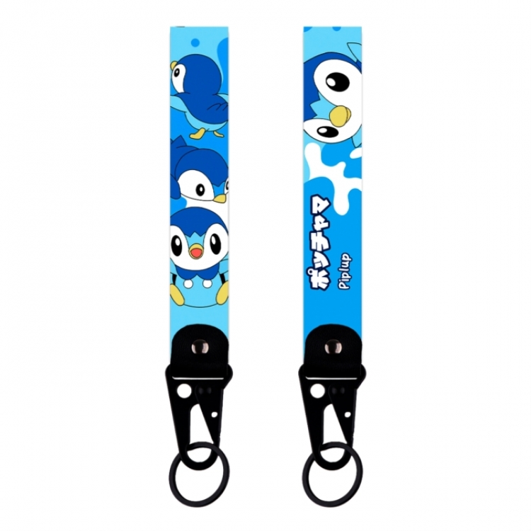 Pokemon Eagle Mouth Keychain Bag Hanging Piece Leather Rope Thickened Hanging Rope 9x2.5cm 30G price for 5 pcs