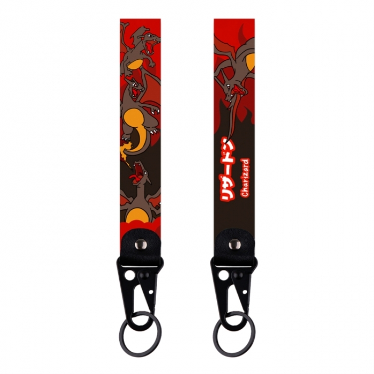 Pokemon Eagle Mouth Keychain Bag Hanging Piece Leather Rope Thickened Hanging Rope 9x2.5cm 30G price for 5 pcs