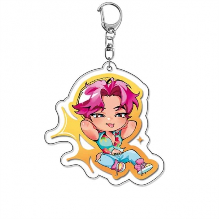 K-Pop Demon Hunters Anime Acrylic Keychain Charm price for 5 pcs