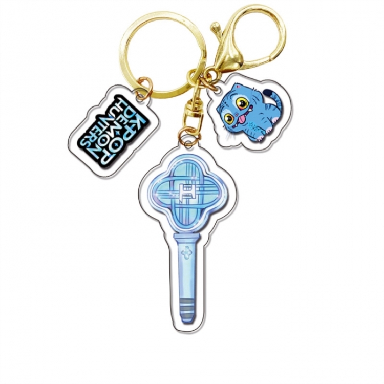 K-Pop Demon Hunters Anime Surrounding Acrylic 2 Pendant Keychain Pendant price for 5 pcs