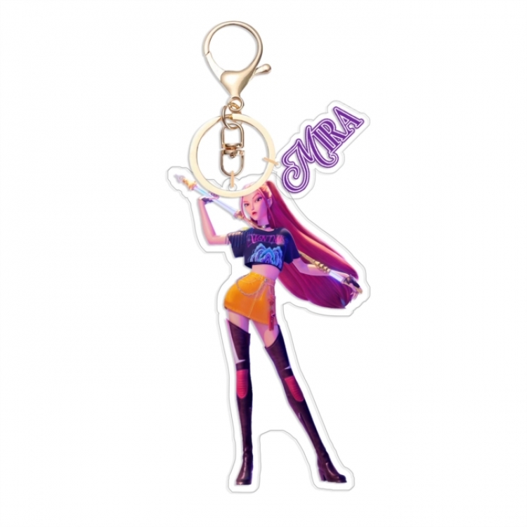K-Pop Demon Hunters Anime Surrounding Acrylic 2 Pendant Keychain Pendant price for 5 pcs