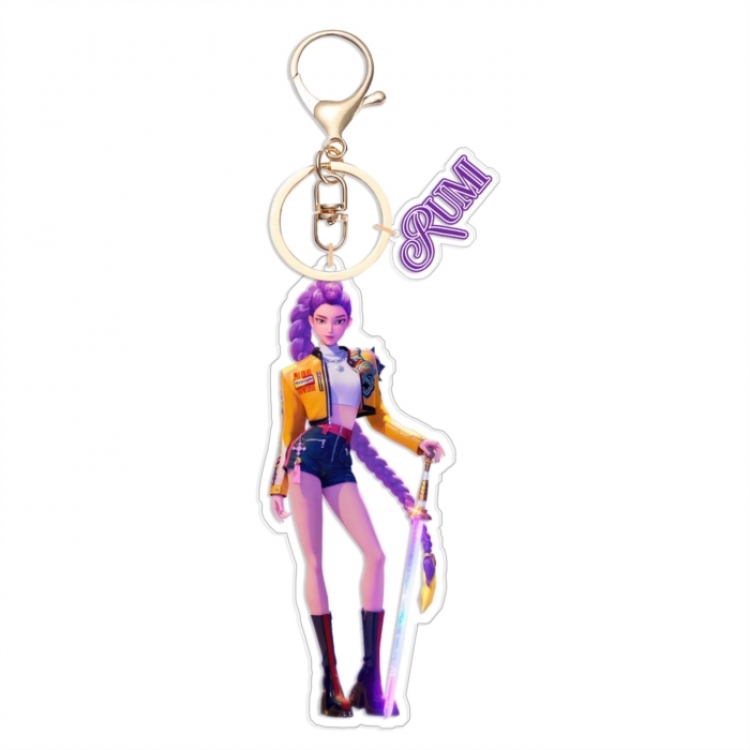 K-Pop Demon Hunters Anime Surrounding Acrylic 2 Pendant Keychain Pendant price for 5 pcs