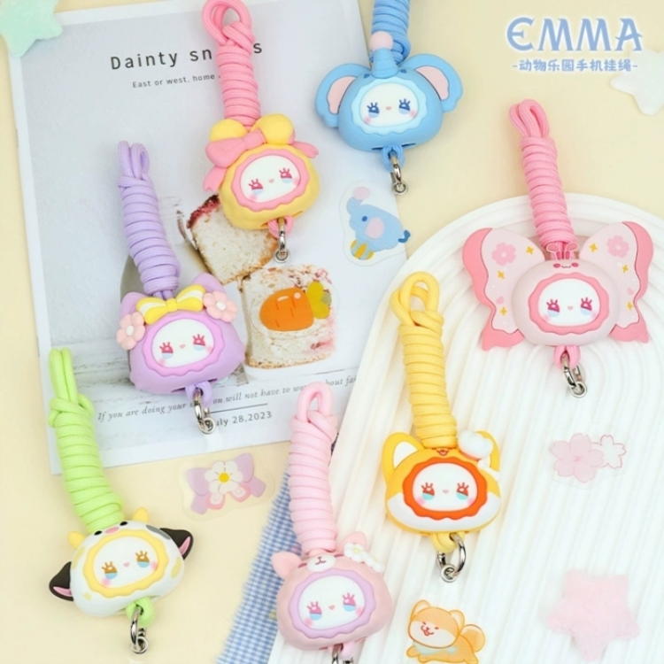 Lucky emma Animal Park Mobile Rope Bag Accessories a set of 6