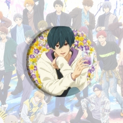 Free! Anime tinplate brooch ba...