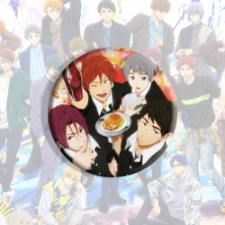 Free! Anime tinplate brooch ba...