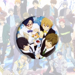 Free! Anime tinplate brooch ba...