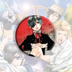 Kuroshitsuji Anime tinplate br...