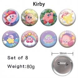 Kirby Anime tinplate brooch ba...