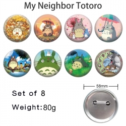 TOTORO Anime tinplate brooch b...
