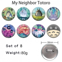 TOTORO Anime tinplate brooch b...