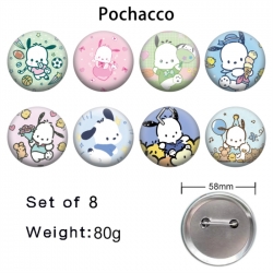 Pochacco Anime tinplate brooch...