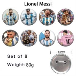 Messi Anime tinplate brooch ba...