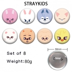 straykids Anime tinplate brooc...