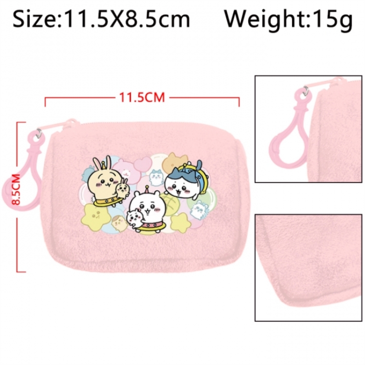 Chiikawa Anime Plush Wallet Storage Bag Earphone Bag Coin Wallet price for 5 pcs