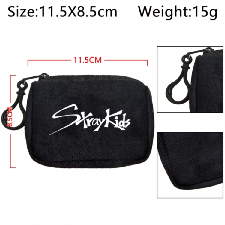 Straykids Anime Plush Wallet Storage Bag Earphone Bag Coin Wallet price for 5 pcs