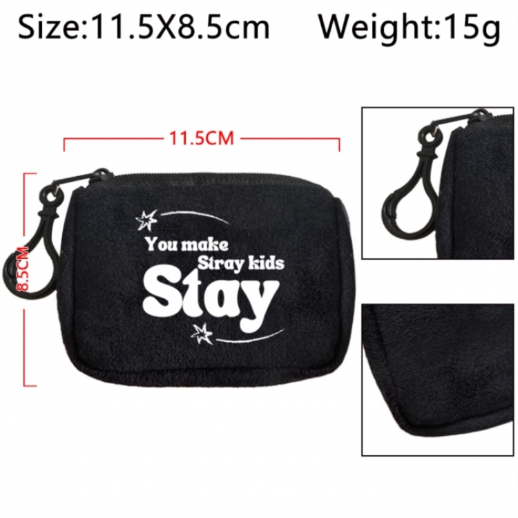 Straykids Anime Plush Wallet Storage Bag Earphone Bag Coin Wallet price for 5 pcs