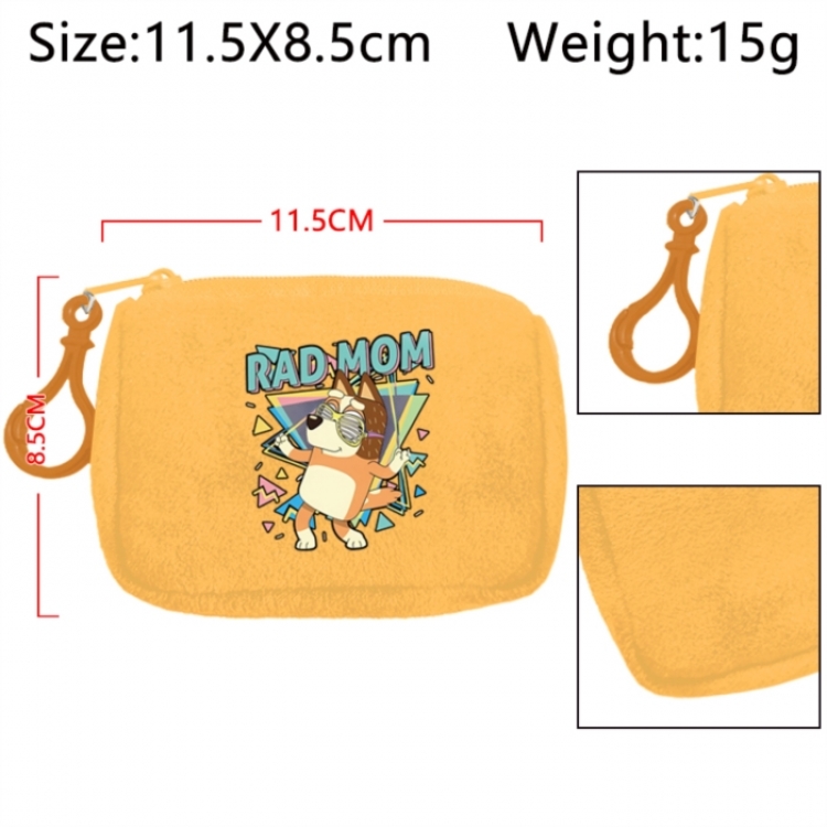 Bluey Anime Plush Wallet Storage Bag Earphone Bag Coin Wallet price for 5 pcs