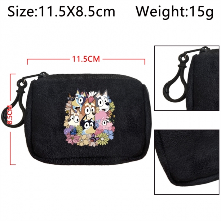 Bluey Anime Plush Wallet Storage Bag Earphone Bag Coin Wallet price for 5 pcs