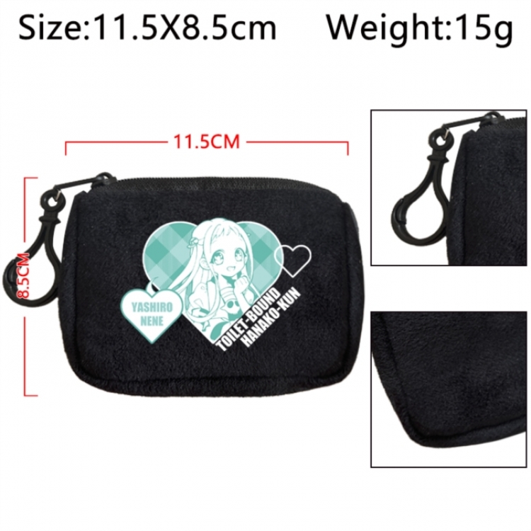 Toilet-bound Hanako-kun Anime Plush Wallet Storage Bag Earphone Bag Coin Wallet price for 5 pcs