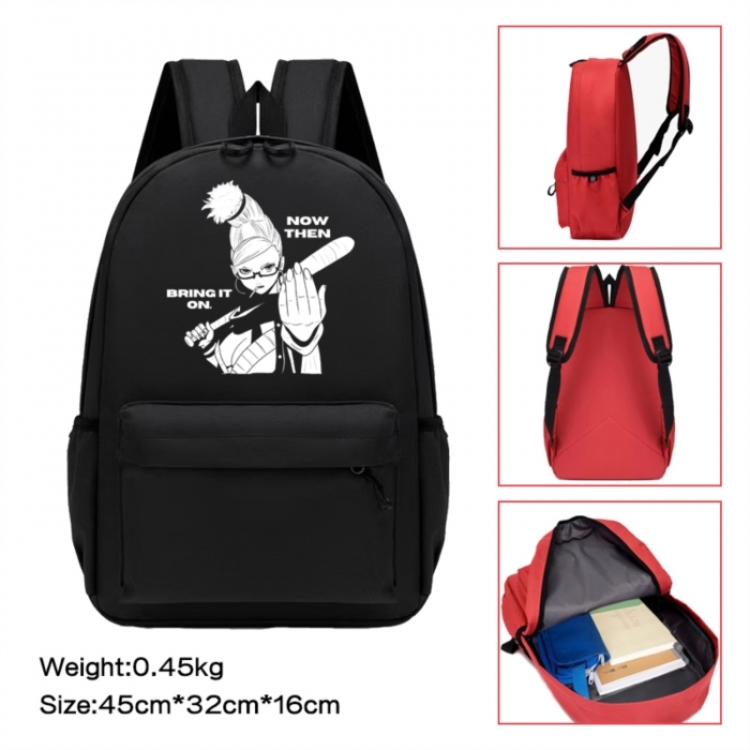 DANDADAN  Anime peripheral Oxford cloth color cartoon backpack 45x32x16cm
