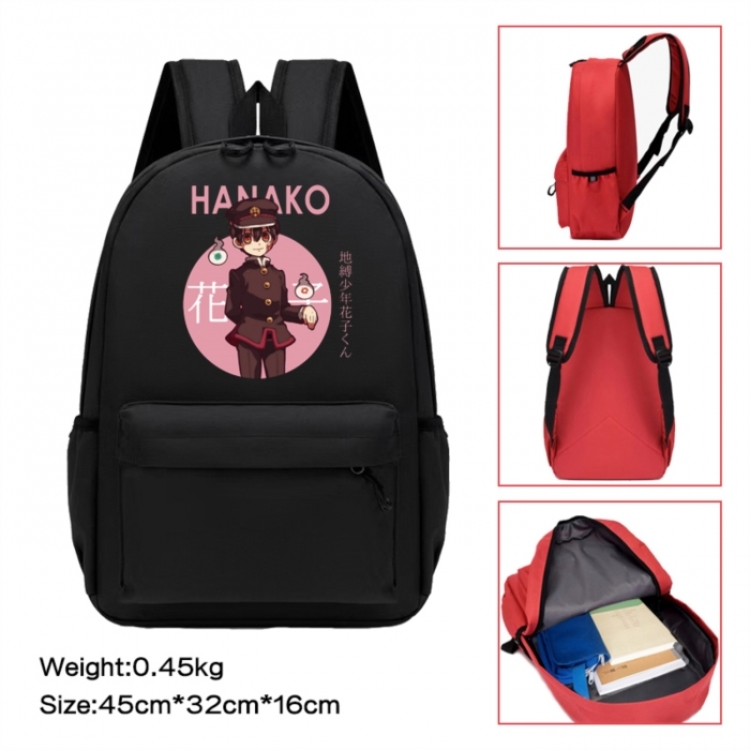 Toilet-bound Hanako-kun  Anime peripheral Oxford cloth color cartoon backpack 45x32x16cm