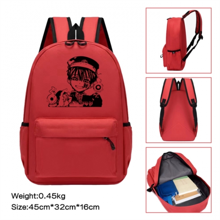 Toilet-bound Hanako-kun  Anime peripheral Oxford cloth color cartoon backpack 45x32x16cm