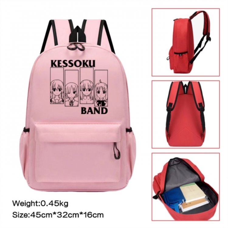 BOCCHI THE ROCK! Anime peripheral Oxford cloth color cartoon backpack 45x32x16cm