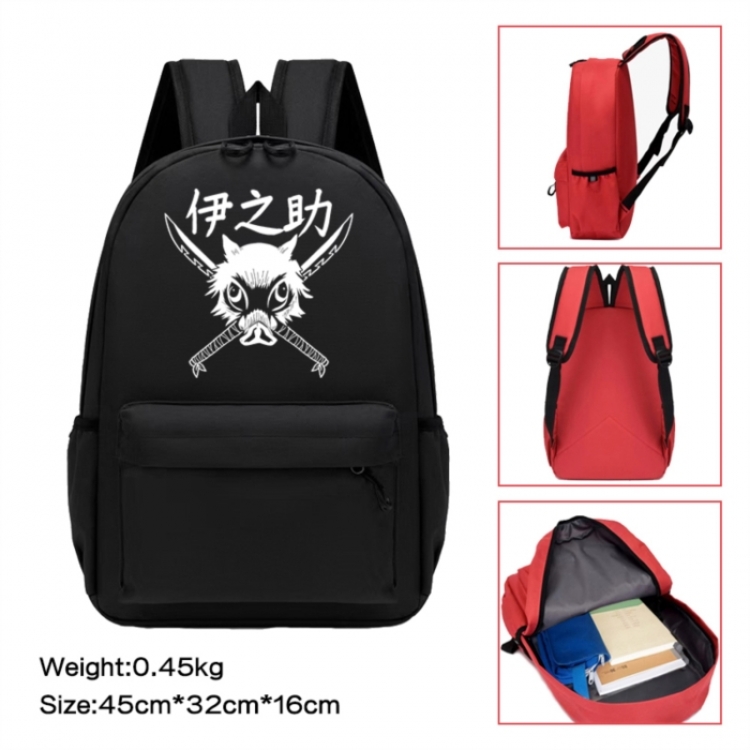 Demon Slayer Kimets Anime peripheral Oxford cloth color cartoon backpack 45x32x16cm