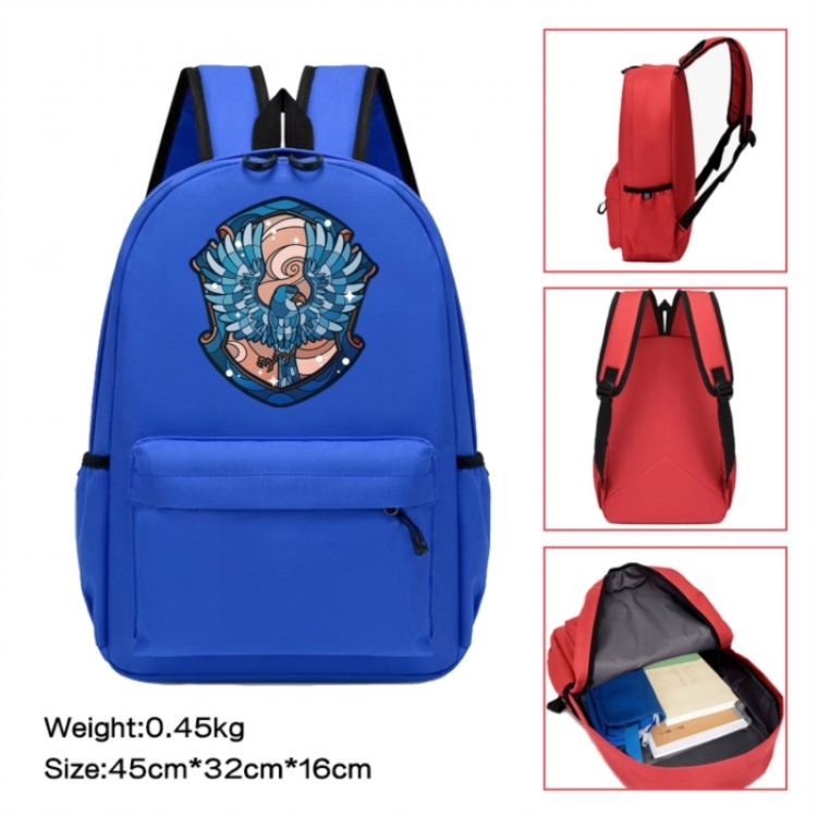 Harry Potter Anime peripheral Oxford cloth color cartoon backpack 45x32x16cm