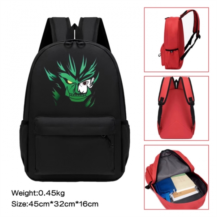Naruto Anime peripheral Oxford cloth color cartoon backpack 45x32x16cm