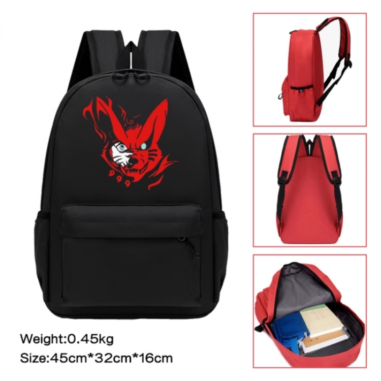 Naruto Anime peripheral Oxford cloth color cartoon backpack 45x32x16cm