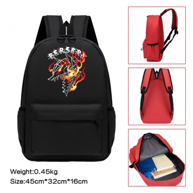 Berserk Anime peripheral Oxford cloth color cartoon backpack 45x32x16cm