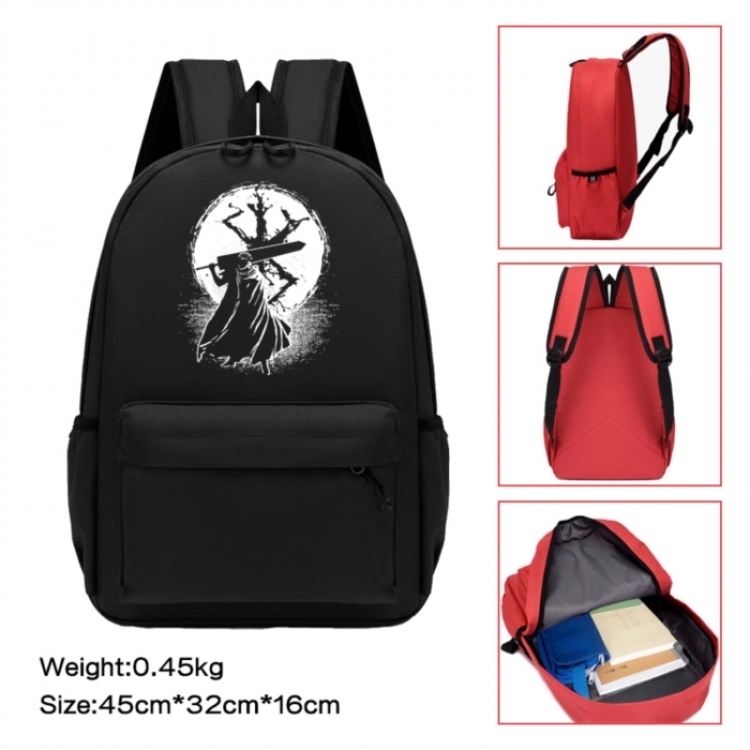 Berserk Anime peripheral Oxford cloth color cartoon backpack 45x32x16cm