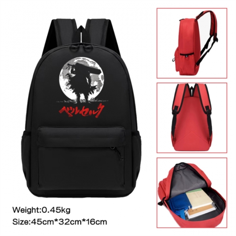 Berserk Anime peripheral Oxford cloth color cartoon backpack 45x32x16cm