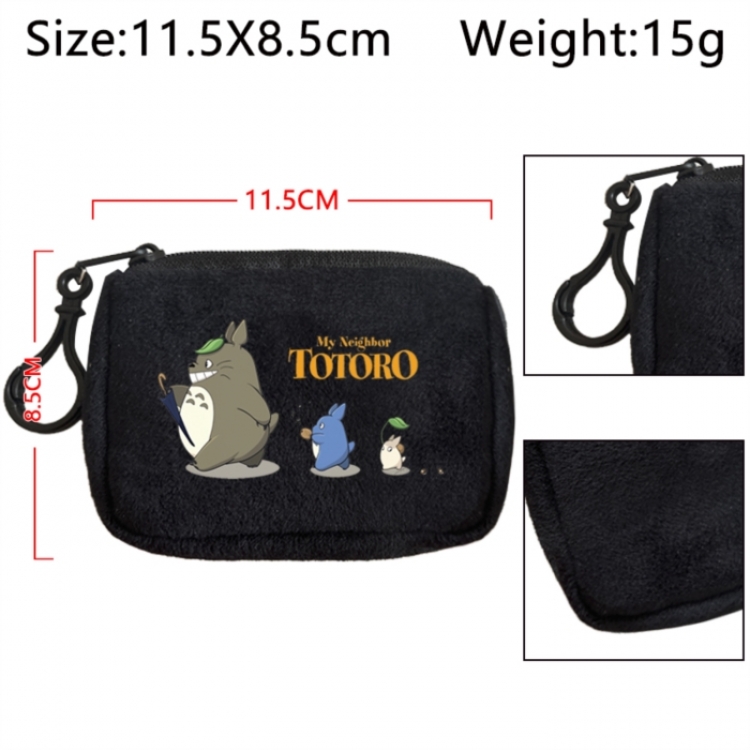 TOTORO Anime Plush Wallet Storage Bag Earphone Bag Coin Wallet price for 5 pcs