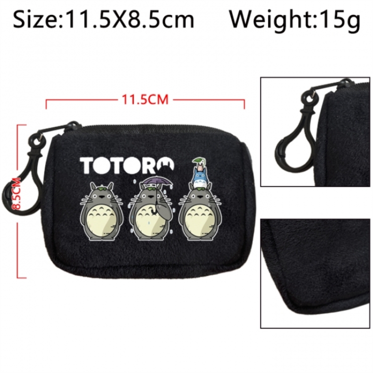 TOTORO Anime Plush Wallet Storage Bag Earphone Bag Coin Wallet price for 5 pcs