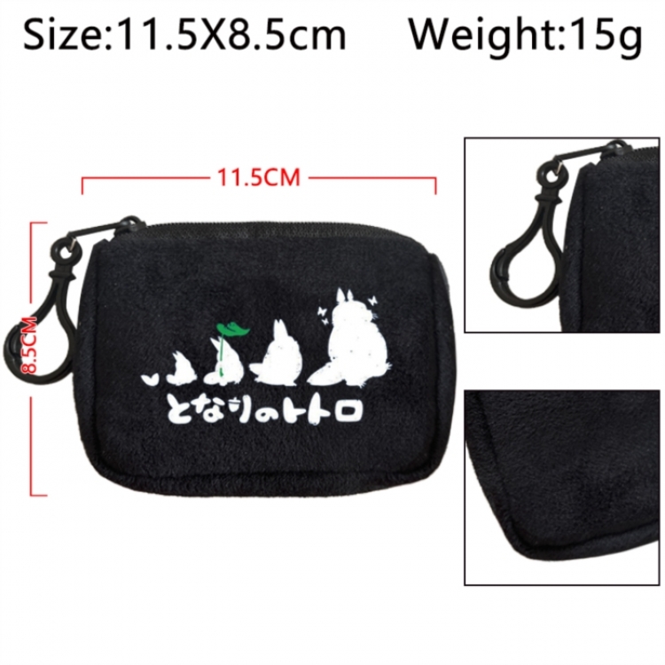 TOTORO Anime Plush Wallet Storage Bag Earphone Bag Coin Wallet price for 5 pcs