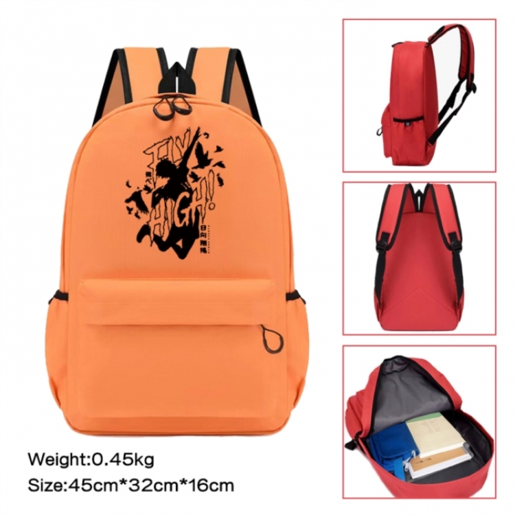 Haikyuu!! Anime peripheral Oxford cloth color cartoon backpack 45x32x16cm