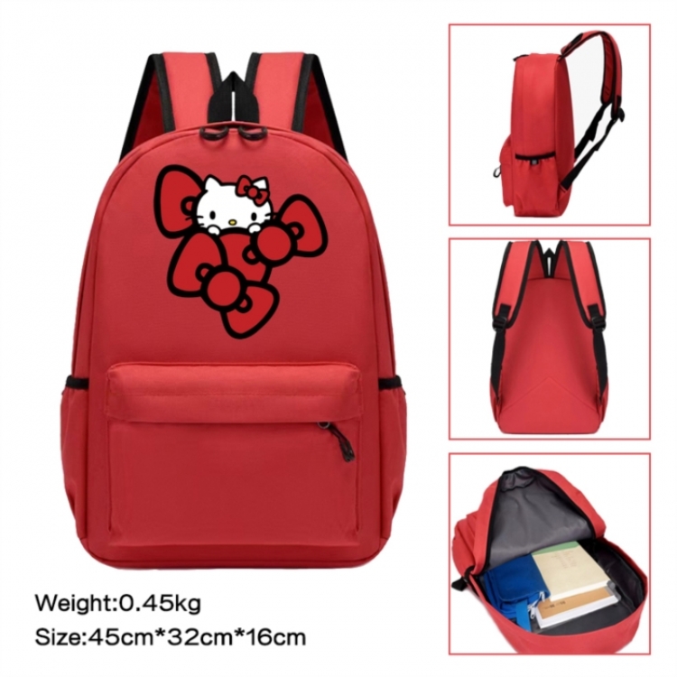Sanrio Anime peripheral Oxford cloth color cartoon backpack 45x32x16cm