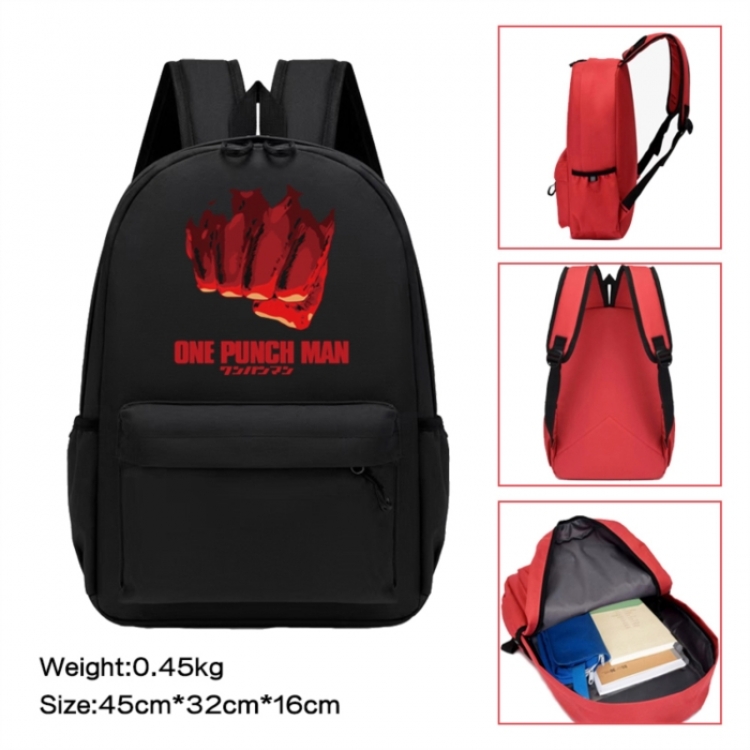 One Punch Man Anime peripheral Oxford cloth color cartoon backpack 45x32x16cm