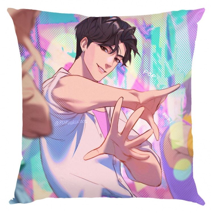 K-Pop Demon Hunters Anime square full-color pillow cushion 45X45CM NO FILLING 